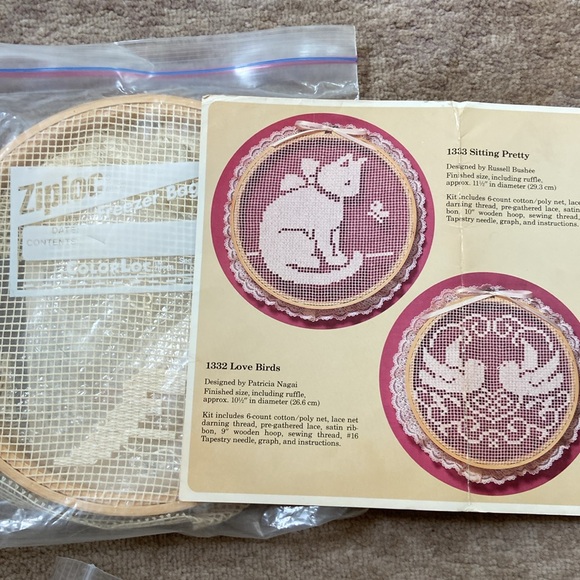 10 stitchery kits vintage samplers cross stitch crewel embroidery - Picture 6 of 12